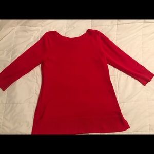 Cable & Gauge Knit Sweater Tunic With Boat Neck Size M